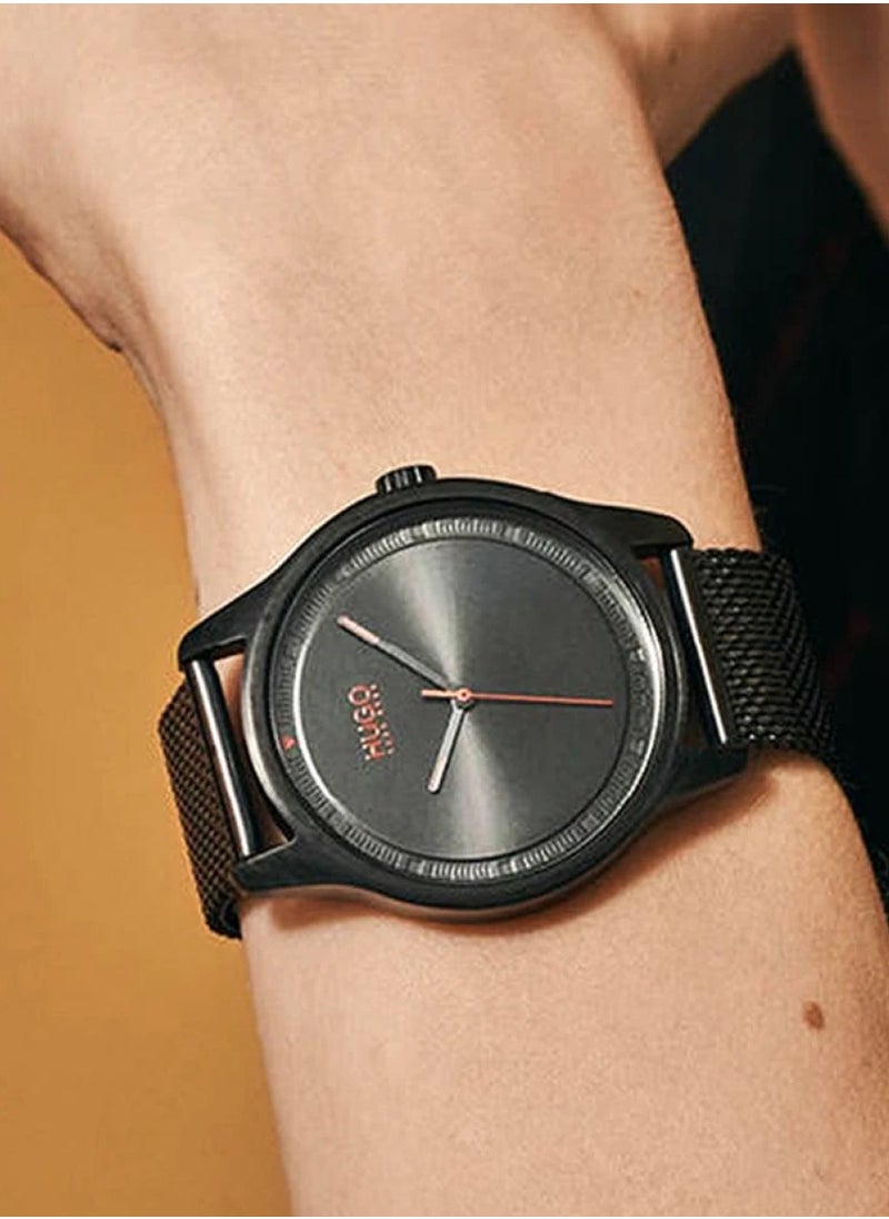 HUGO BOSS Men's Black Dial Ionic Plated Black Steel Watch 1530044 - 42mm  - Image 4
