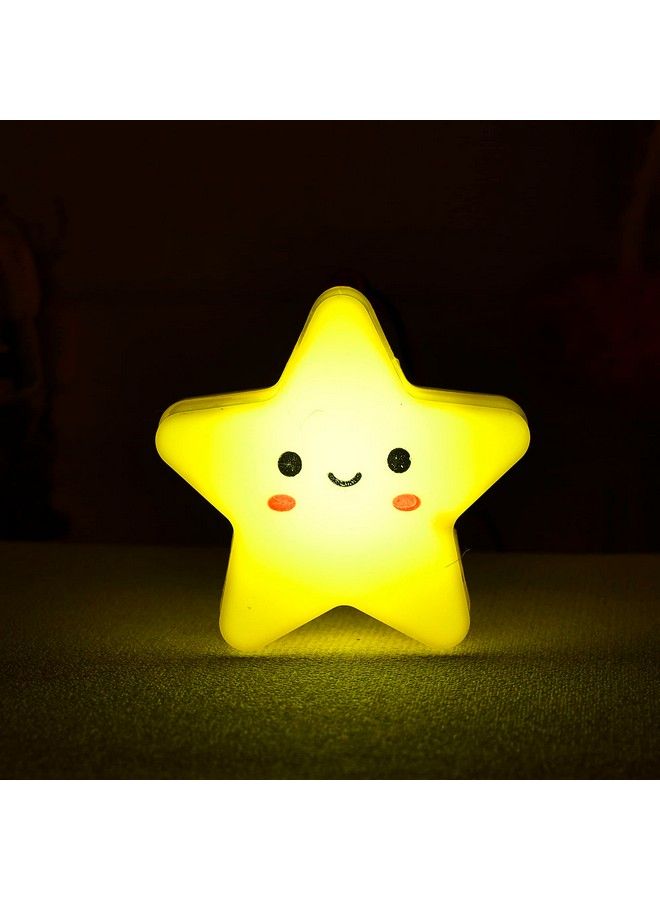 Ascension مصباح ليلي بتصميم نجمة مع حساس تحكم تلقائي لمصابيح الأطفال المفضلة هدايا عيد الميلاد والحفلات (أصفر عبوة من 2) - Image 4