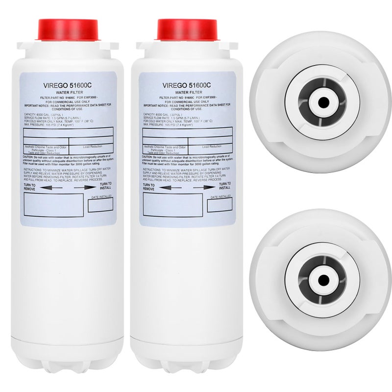 Water Filter Compatible with Ezh2o Filter Replacement StationWater Filter Replacement for EWF6000 High Capacity Filters 6000 Gal 12 Month Replacement for 51600C Filters No Chip