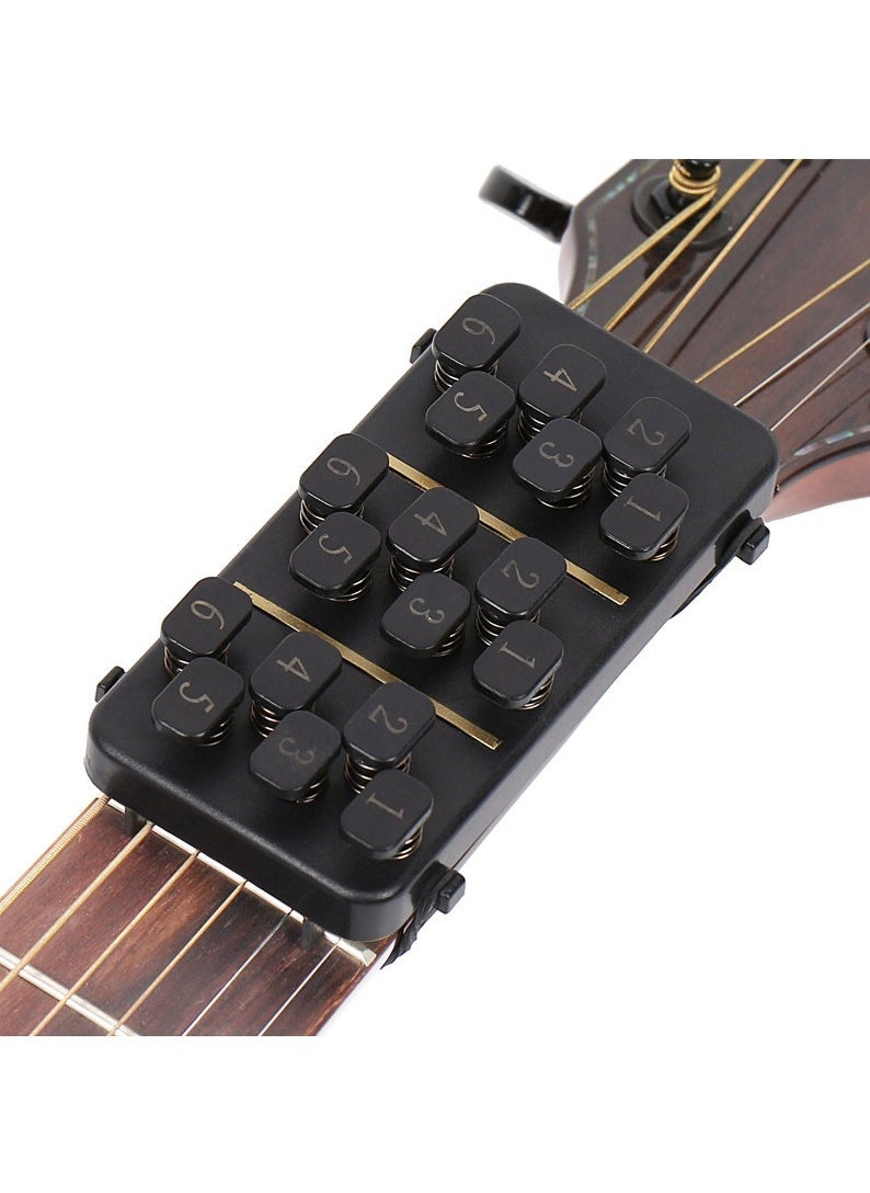 Generic Guitar Chord Trainer with Guitar Chord Score, Guitar Chord Learning Tools for Beginner, Practice Acoustic Guitar Accessories, Guitar Trainer Eliminates Finger Pain, Guitar Lover Gift (Black)  - Image 5