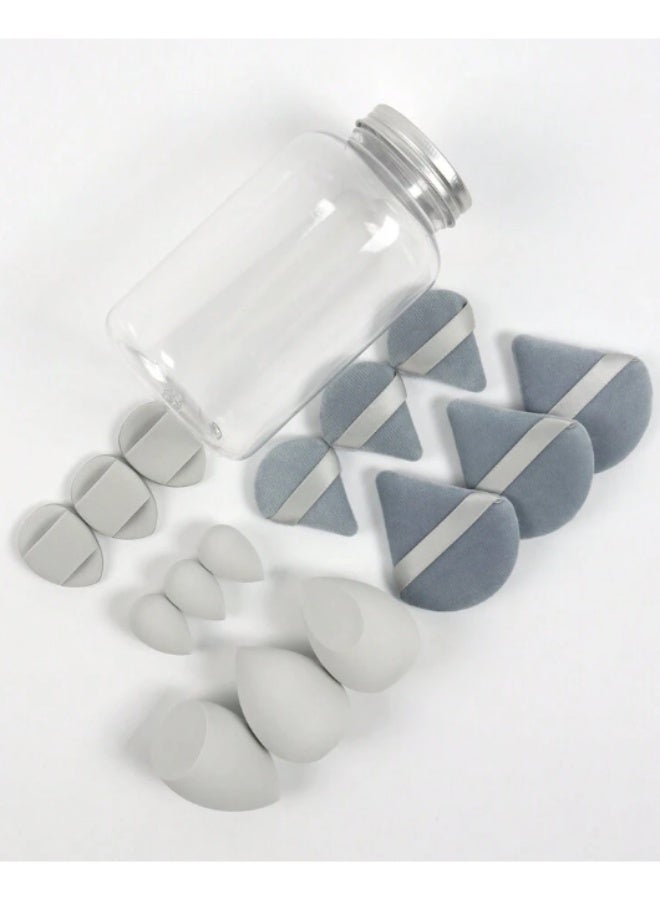 Ucanbe 15-Piece Beauty Tool Set - Loose Powder Puffs, Mini Puffs, Beauty Sponges & Cushion Puffs, Ultra-Soft Velvet, Latex-Free, Suitable for All Skin Types - Image 5