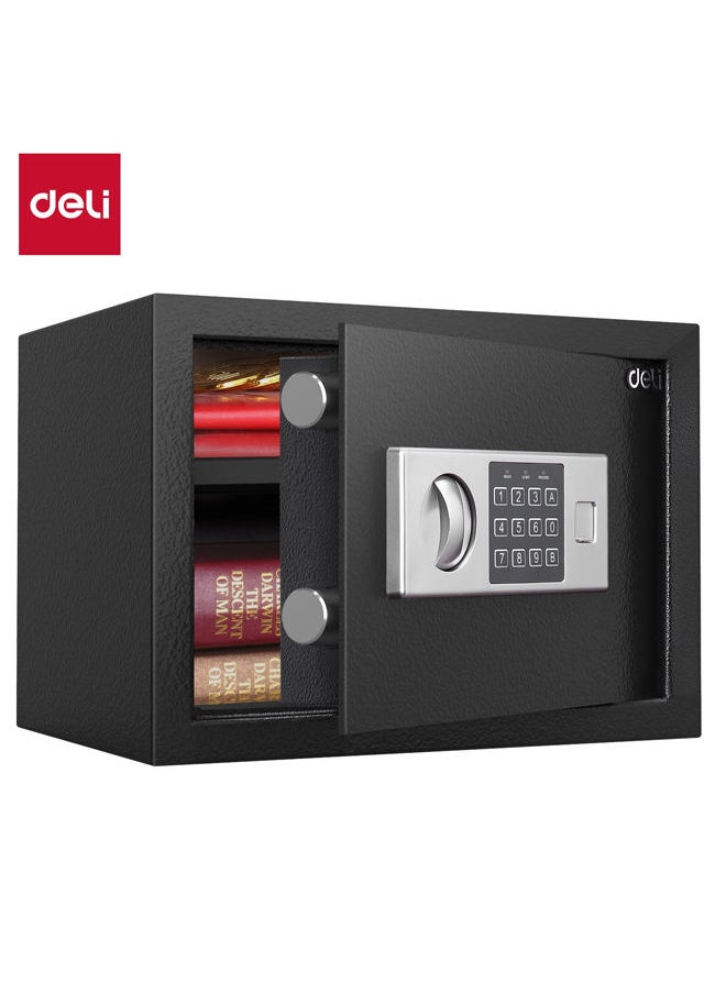 Deli - Metal Digital Safe 35x25x25 cm-Black - Image 1
