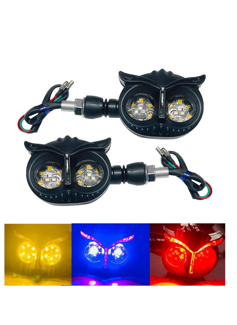 Generic Owl-shaped LED signal lantern, 2 pieces, suitable for motorcycles, strong bright LED, 12 volts  - Image 4