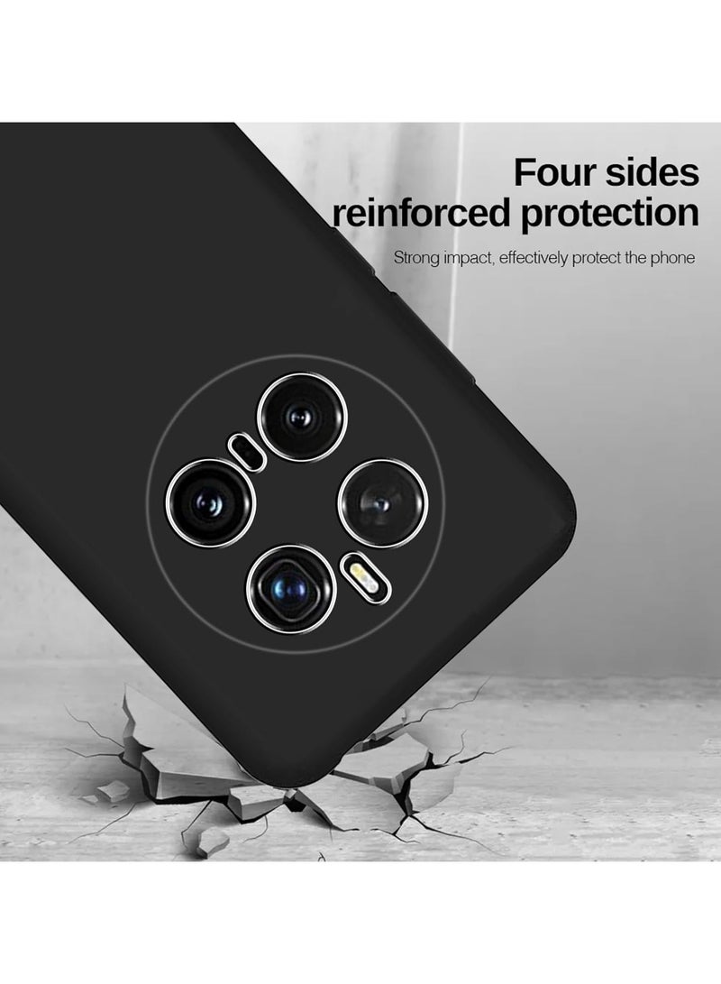 Case for Honor Magic 7 Pro Soft Flexible Slim Fit TPU Back Cover Matt Black Protective Case with Camera Protection Designed for Honor Magic7 Pro 5G - Image 5