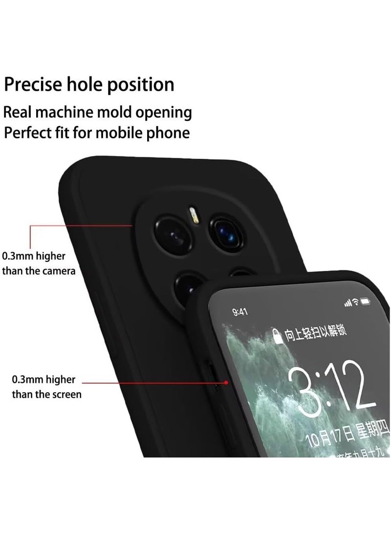 Case for Honor Magic 7 Pro Soft Flexible Slim Fit TPU Back Cover Matt Black Protective Case with Camera Protection Designed for Honor Magic7 Pro 5G - Image 2