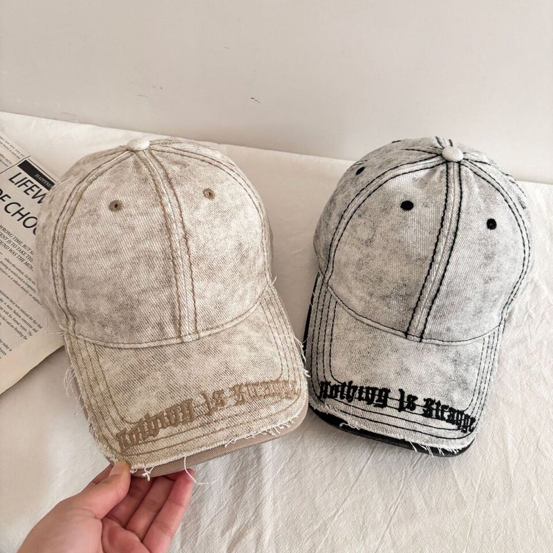 Tie-dye Cap Women Summer Embroidered Vintage Sun Protection Hat Cotton - Image 4