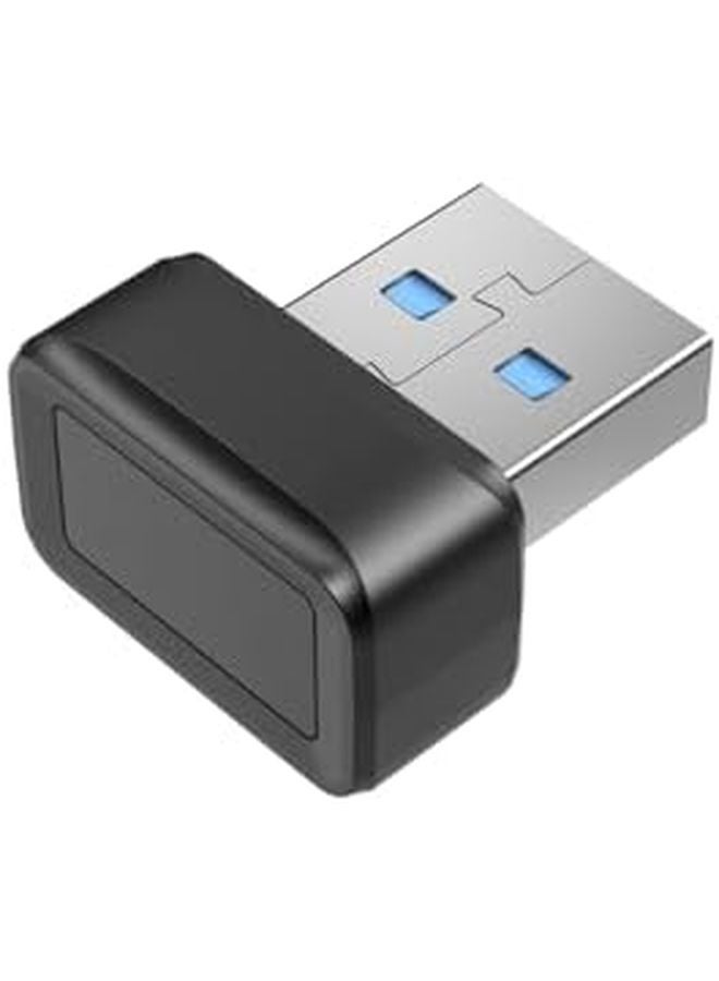 USB Fingerprint Reader ABS 360 Degree Detection Fast Accurate Authentication Windows Hello - Image 1