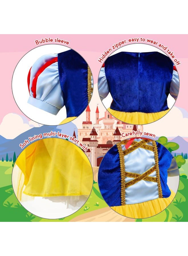 ICECUTE Princess Costumes for Toddler Girls,Princess Dress for Kids,Birthday Halloween Party Dress Up - Image 5