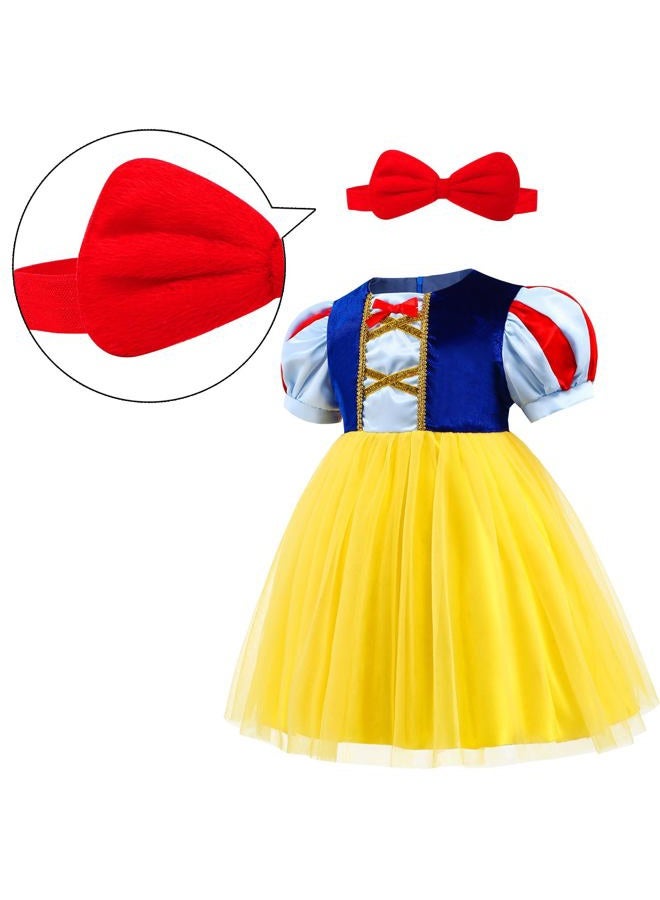 ICECUTE Princess Costumes for Toddler Girls,Princess Dress for Kids,Birthday Halloween Party Dress Up - Image 4