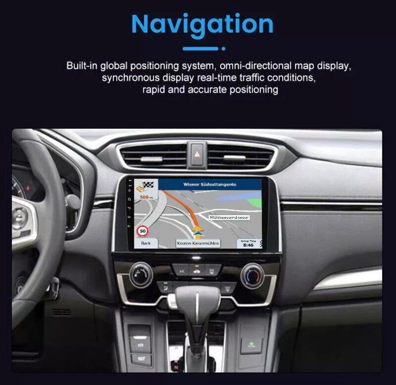 Vierex Fit Honda CRV CR-V Car Stereo CR-V 5 Android Screen 2017-2022 with Wireless CarPlay, Android Auto, GPS Navigation, BT, WiFi, AHD Camera Included (2+32GB Carplay 4CORE) - Image 4