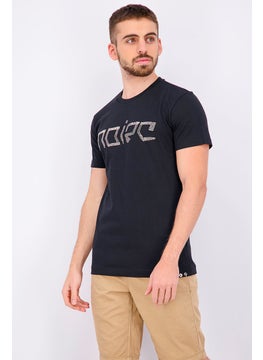 DIESEL Men Short Sleeve T-shirt, Black  - Image 2