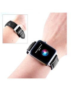 Generic Leather Strap Compatible with Apple Watch 49mm 45mm 42mm Silicone Inner Wax Leather Strap Compatible with Apple Ultra/Ultra 2 SE SE2 Series 9/8/7/6/5/4/3/2/1  - Image 4