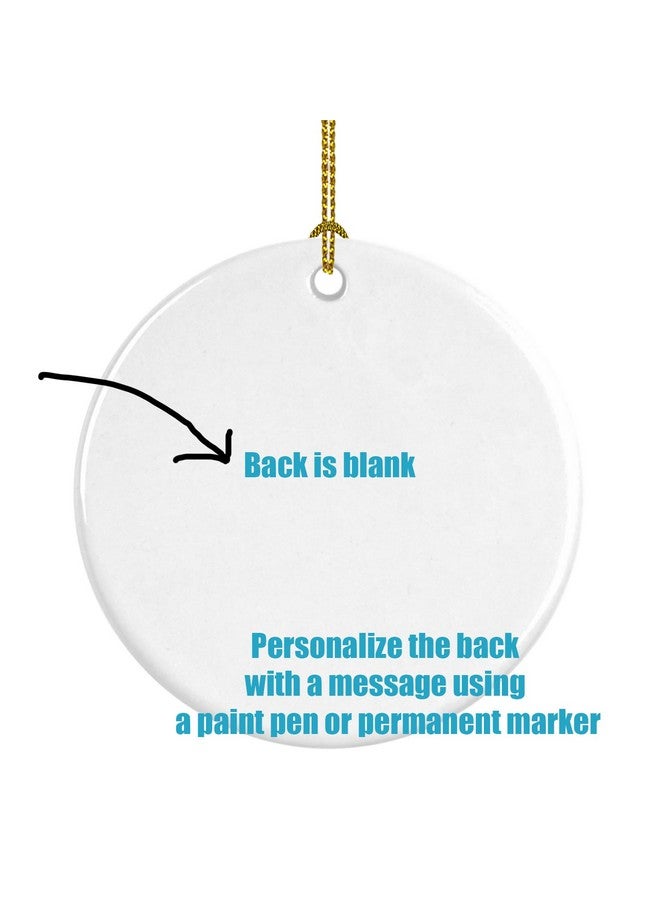 Caroline's Treasures Doodle Black #1 Christmas Ceramic Ornament Christmas Tree Hanging Decorations for Home Christmas Holiday, Party, Gift, 3 in, Multicolor - Image 3