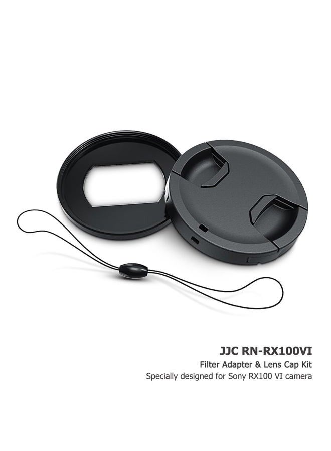 JJC محول عدسة فلتر لمحول عدسة Sony RX100 VI لفلتر 52mm مع غطاء عدسة وحامل غطاء العدسة - Image 2