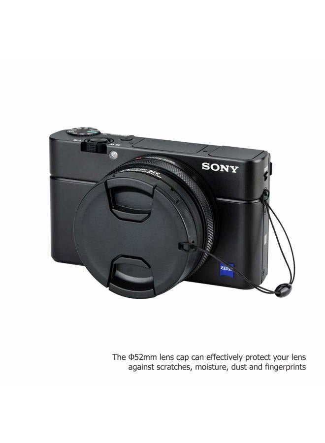 JJC محول عدسة فلتر لمحول عدسة Sony RX100 VI لفلتر 52mm مع غطاء عدسة وحامل غطاء العدسة - Image 4