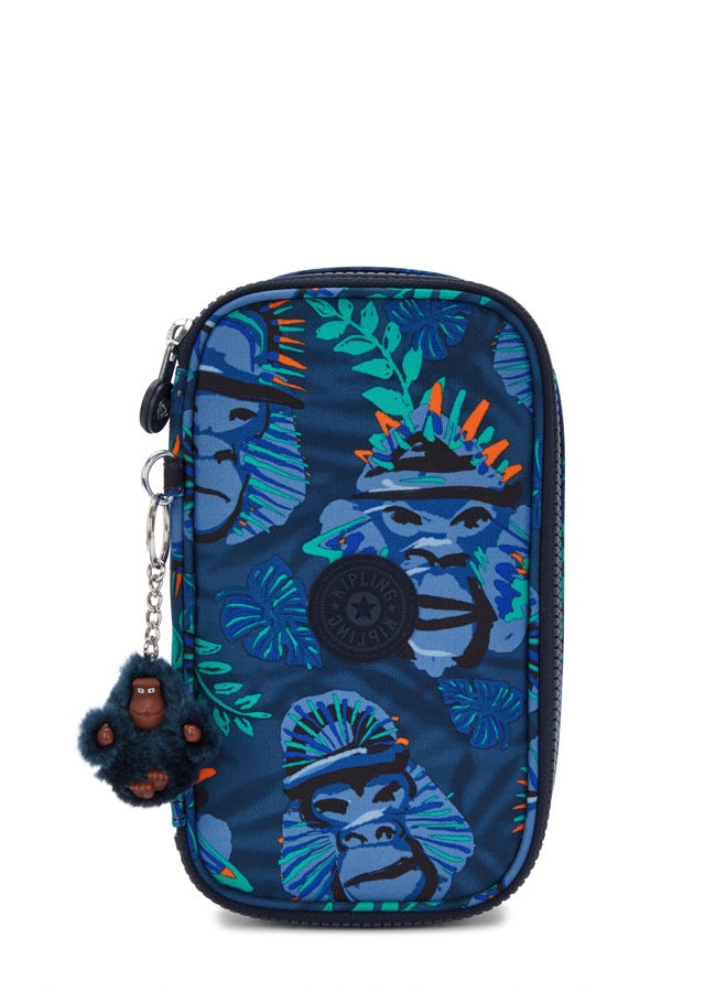 kipling Medium pencase Unisex Blue Monkey Fun 50 Pens - Image 1