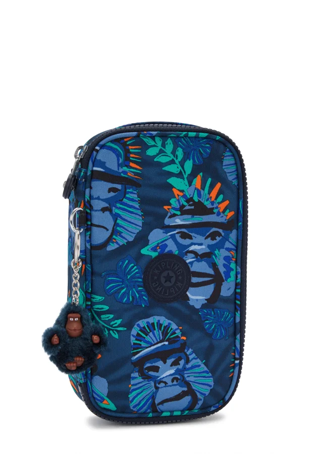 kipling Medium pencase Unisex Blue Monkey Fun 50 Pens