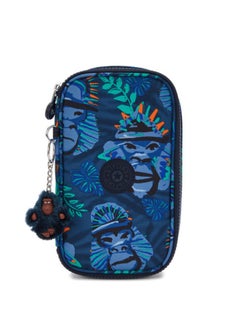 kipling 50 Pens Blue Monkey Fun Medium Pencase  - Image 1