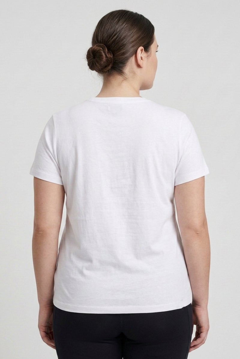 PUMA Women Sportswear Fit Short Sleeve Outdoor T-Shirt, White - Image 4