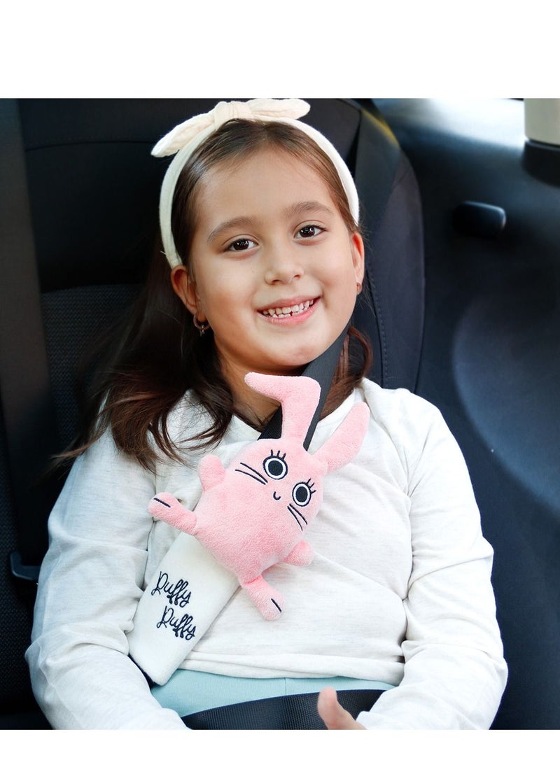 Milk & Moo Chancin and Buzzy Bee Seatbelt Pillow For Kids Ultra Soft Head Neck Shoulder Support in Car Seatbelt Strap Pad Covers for Kids Toddler Seat Belt Cushion  2 Pack  - Image 5