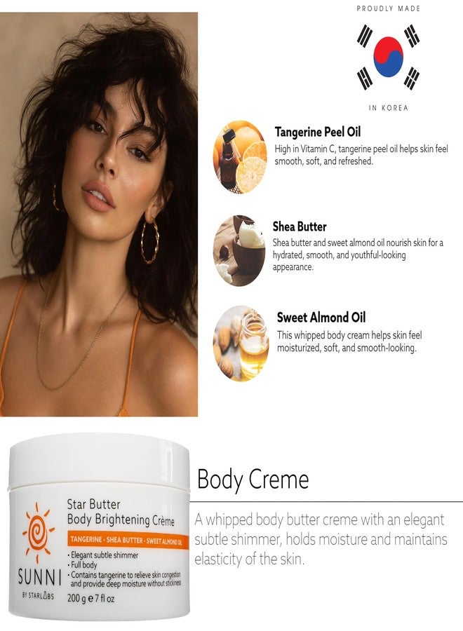 StarLabs Beauty Star Butter Body Creme - Body Lotion for Women with Tangerine Peel Oil and Shea Butter - Nourishing Lotion - 7 oz - Image 2