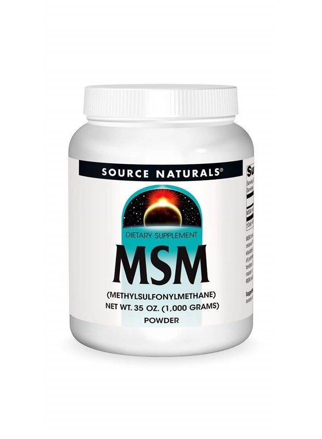 Source Naturals MSM (Methylsulfonylmethane) Net WT. 35 Ounce (1,000 Grams) - Powder - Image 1