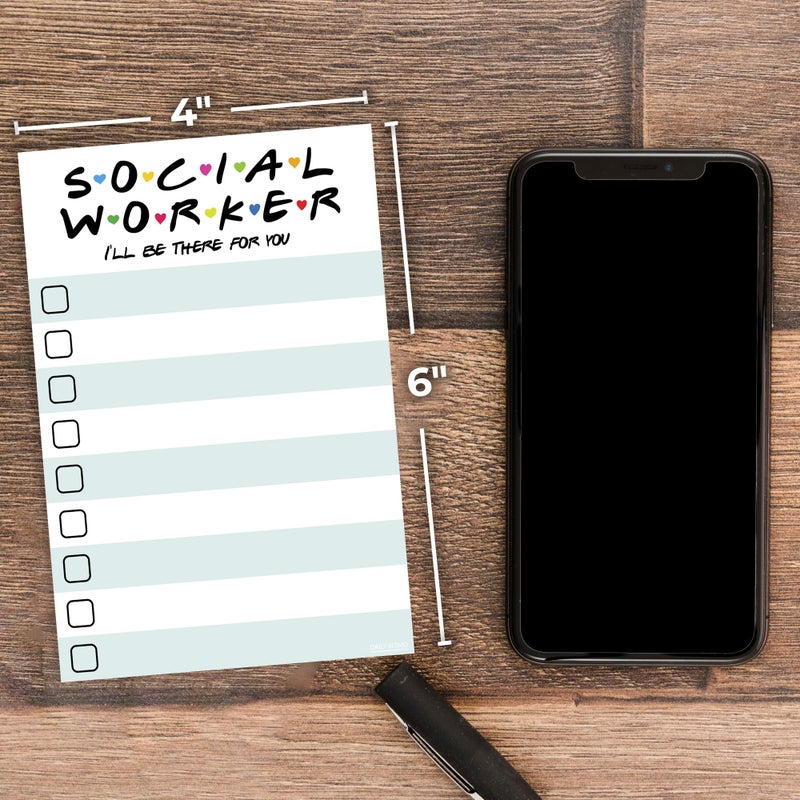 DAILY RITMO Social Worker Gift - to Do List Sticky Notes | Social Work Gifts | I'll Be There for You | Appreciation Week Bulk Gifts for Women and Men - Image 3