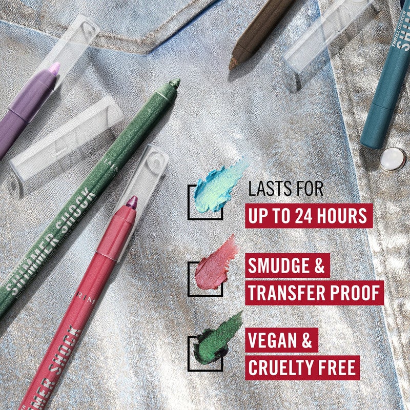 RIMMEL LONDON Thrill Seeker Multi-Chrome Gel Eyeliner - 005 - Electric Breeze, 1.2g - Image 5