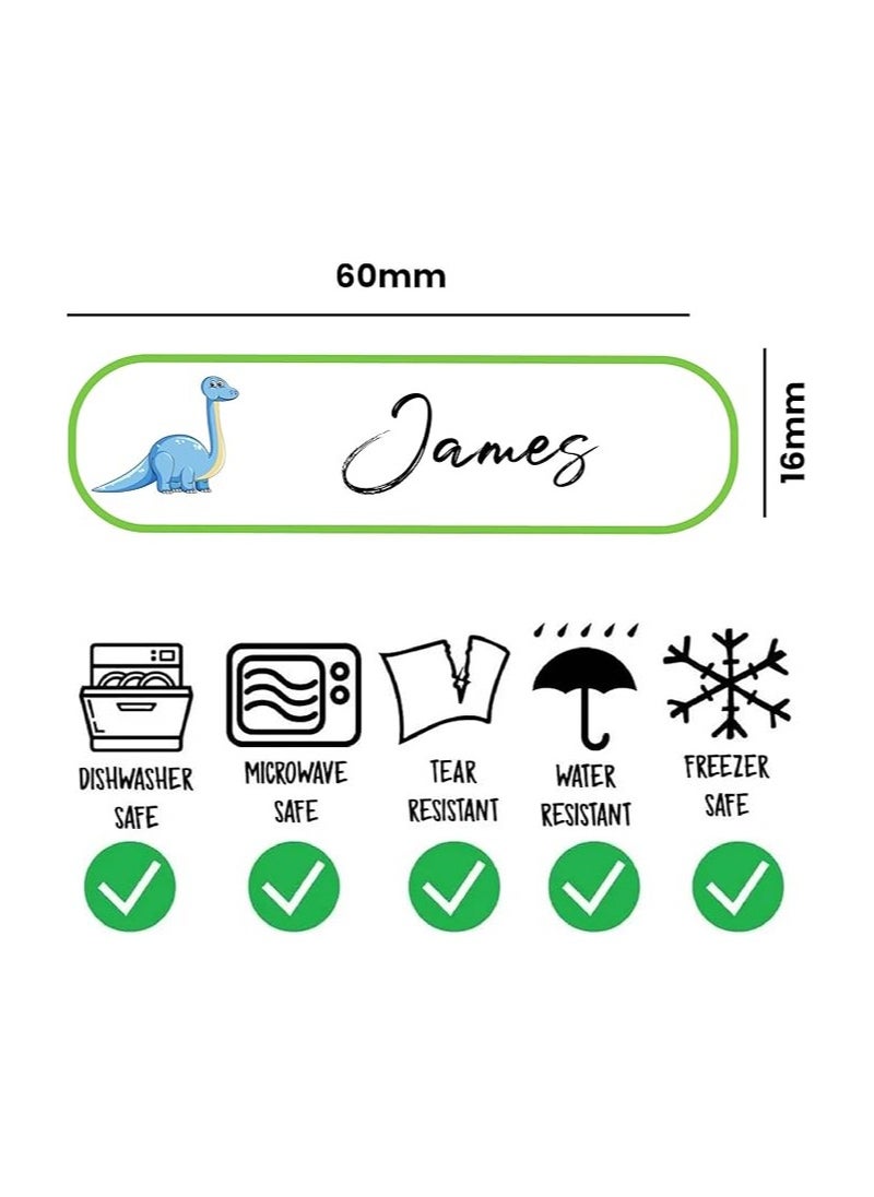 PRINTSHOP4ME - Pack of 10 Design labels for Boys - Stylish Back-to-School Label Stickers for Kids Boys - Waterproof Stickers for Kids - Fun Labels for Water Bottles - Tiffin Boxes - School Stationery - Image 1