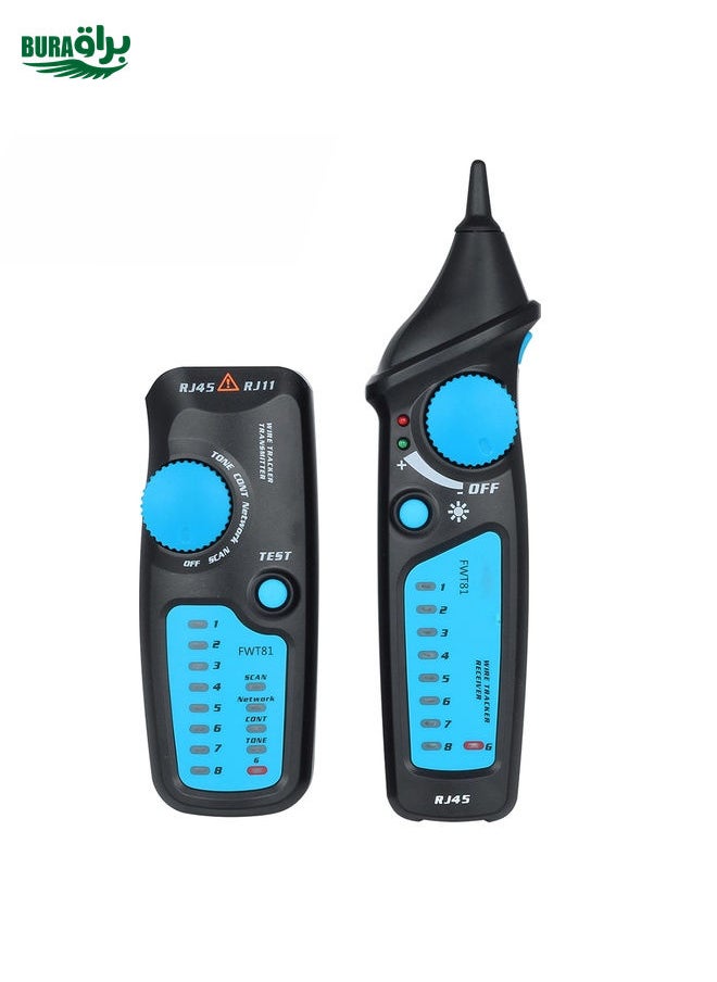 BURAQ BSIDE FWT81 RJ11 / RJ45 Telephone Wire Tracker Toner Ethernet LAN Network Cable Tester  - Image 1