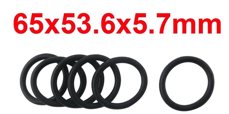 ختم حلقة O من NBR غسالة حشية 20 قطعة سمك 5 7 مم قطر خارجي 65 مم أسود - Image 3