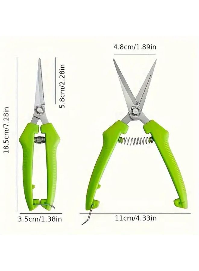Green Ergonomic Gardening Shears Easy Pruning Classic Style for Home Garden - Image 5