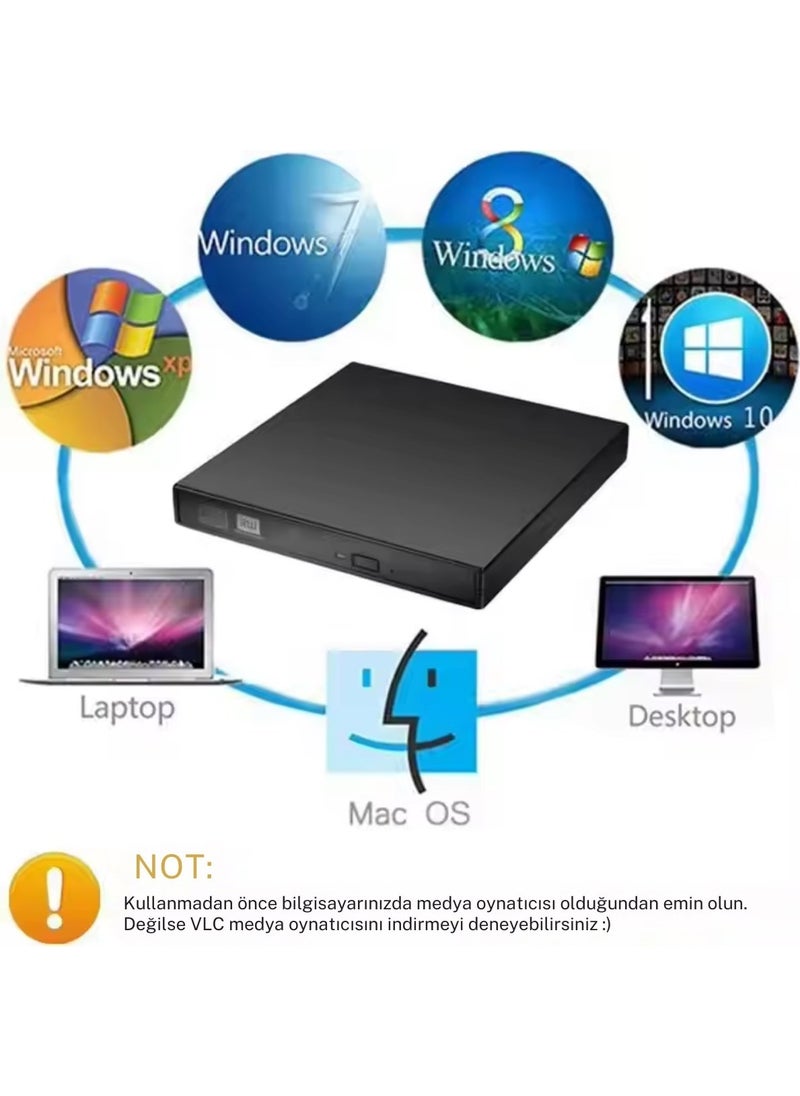 SONEX 2.0 External DVD RW CD DVD Writer Reader  - Image 5