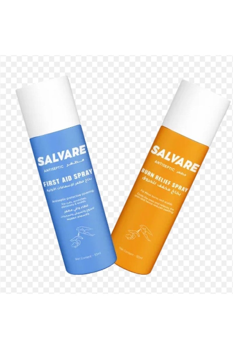 SALVARE Antiseptic Burn Relief Spray 50Ml With Antiseptic First Aid Spray 50Ml 2PCS - Image 1