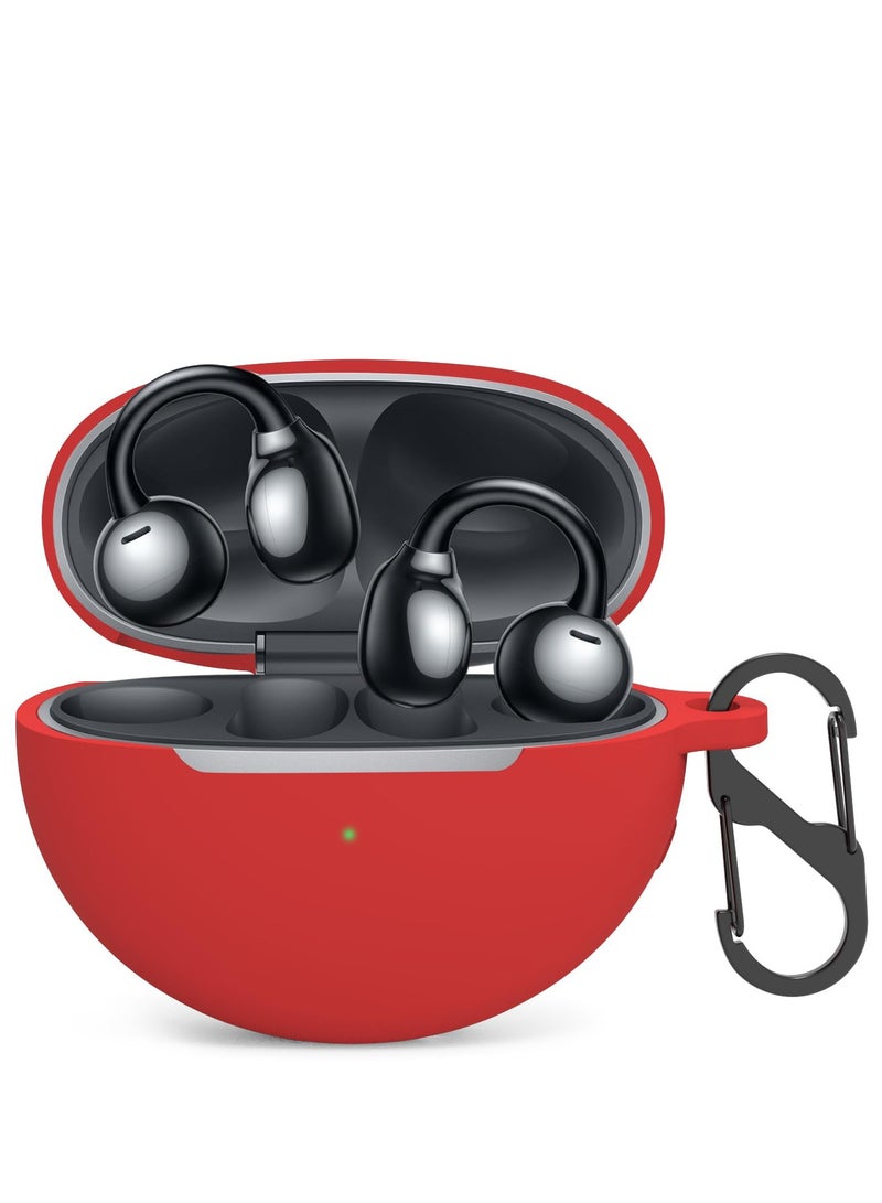 لينة سيليكون المضادة للخدش واقية من الصدمات كم متوافق مع هواوي الحرة كليب ، مع سلسلة المفاتيح ( الأحمر ) - Image 1