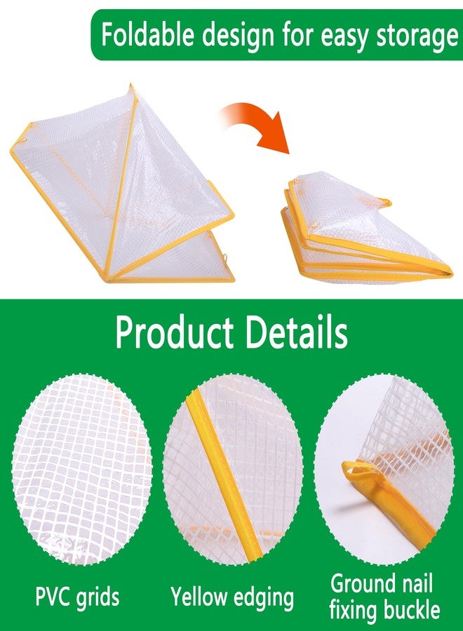 DECOHS 2 Pcs Garden Row Accelerator Plants Cover, 32.2" x 13" x 14.1" Foldable Raised Garden Beds Vegetable Rows Plant Protector, Plant Net Cage Guard Greenhouse Cover for Protect Vegetable Fruit from Animal - Image 3