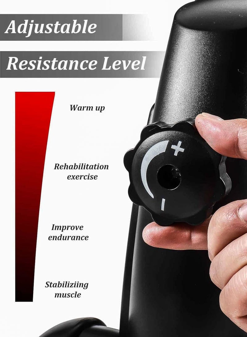 دي بلو دراجة تمارين صغيرة بدواسات للاستخدام تحت المكتب، جهاز بديال للأقدام والذراعين قابل للتعديل، معدات تدريب على اللياقة البدنية للاستخدام في المنزل والصالة الرياضية والعلاج الطبيعي للنساء والرجال - Image 2