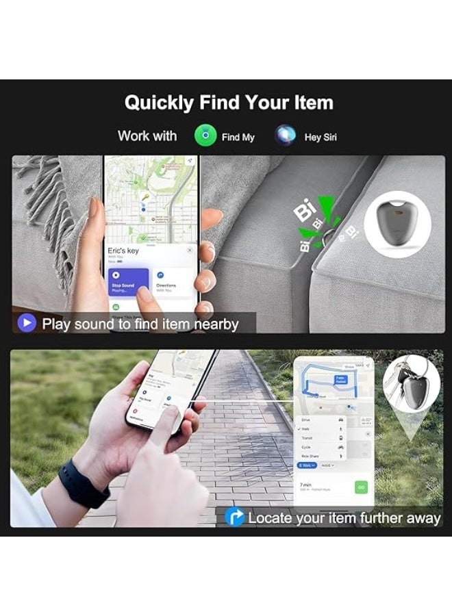 Bluetooth Key Finder Compatible with Apple Find My – IPX6 Waterproof Smart Item Tracker for Keys, Wallet & Luggage (iOS Only) - Image 2