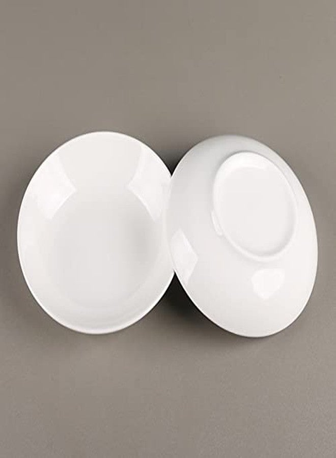 DDRAUY 10PCS Round Porcelain Watercolor Paint Palette,Round Ceramic Artist Paint Palette Container Dish for Painting - Image 2