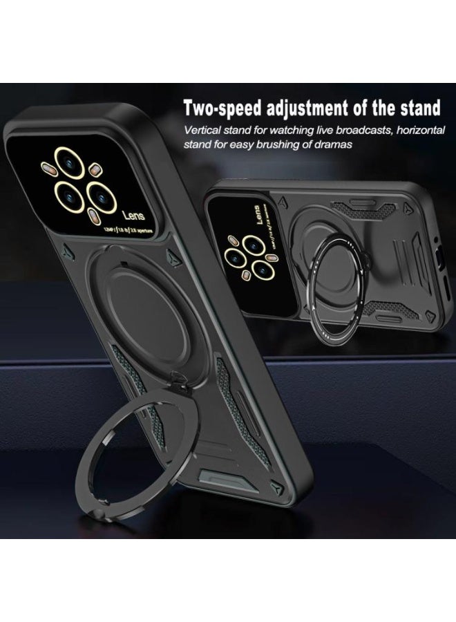 SpartanACC Military Grade Phone Realme 14 Pro Plus Kikstand 360° Camera Protection ShockProof Cover,Drop Protection Strap Silicone Case Lens Protection Hybrid Realme14ProPlus Without Glass - Image 3