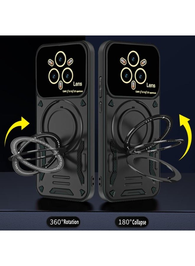 SpartanACC Military Grade Phone Realme 14 Pro Plus Kikstand 360° Camera Protection ShockProof Cover,Drop Protection Strap Silicone Case Lens Protection Hybrid Realme14ProPlus Without Glass - Image 2