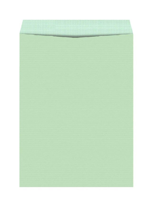 Cubic 12x10 Clothline Envelope (Green) – Pack of 50 | Durable & Eco-Friendly Document Holder for Office, School, Courier & Mailing - Image 1