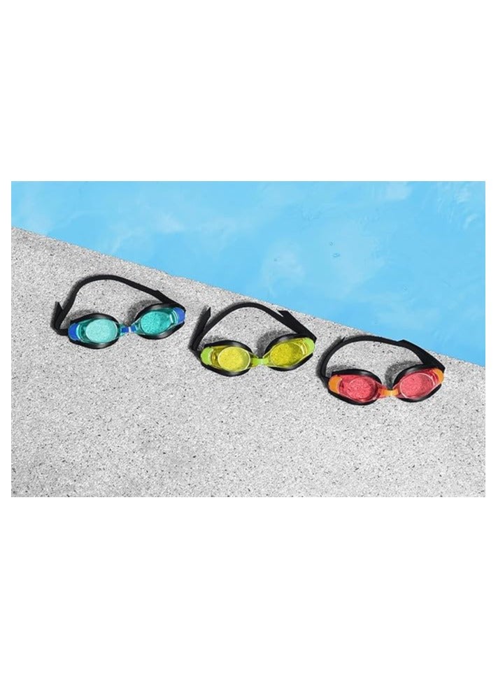 نظارة سباحة احترافية مضادة للضباب بإطار مريح – لون أحمر - Image 4