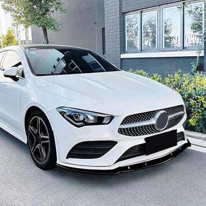 FINMOKAL شفاط أمامي أسود لامع متوافق مع بنز CLA Class C118 X118 2020-2023 - Image 5
