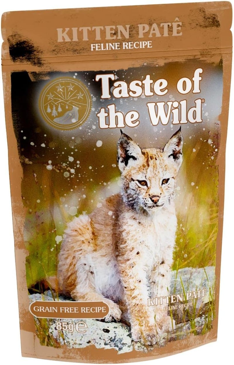 Taste of the Wild Kitten Chicken Patê, Grain Free Recipe, Wet Food for Cats 85g - Image 1