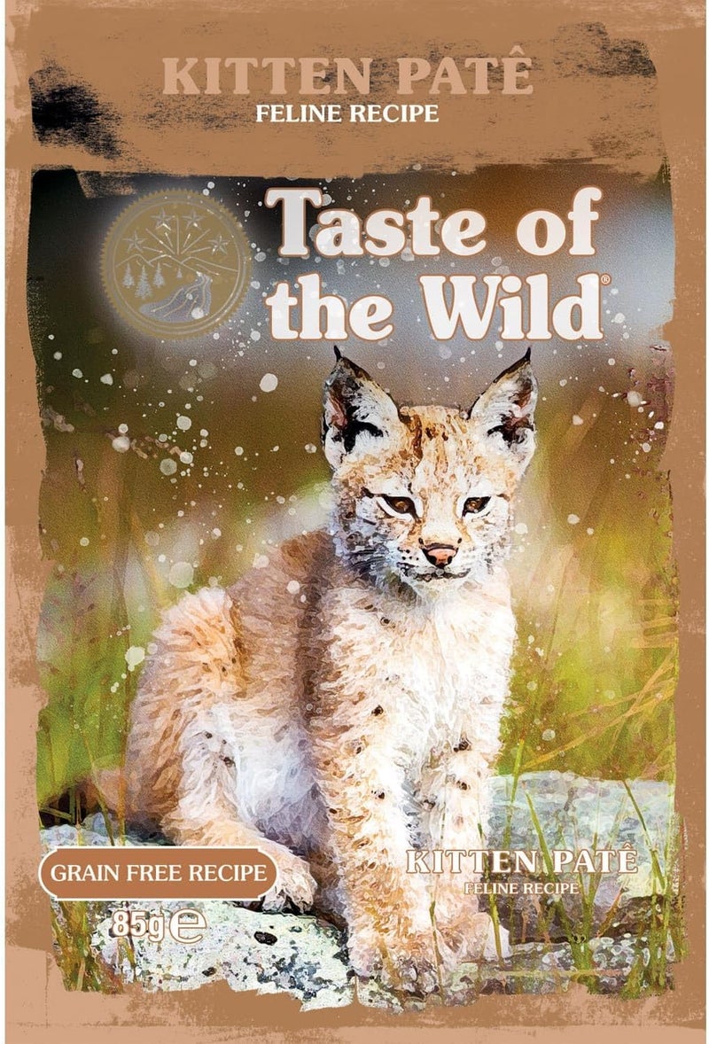 Taste of the Wild Kitten Chicken Patê, Grain Free Recipe, Wet Food for Cats 85g - Image 2