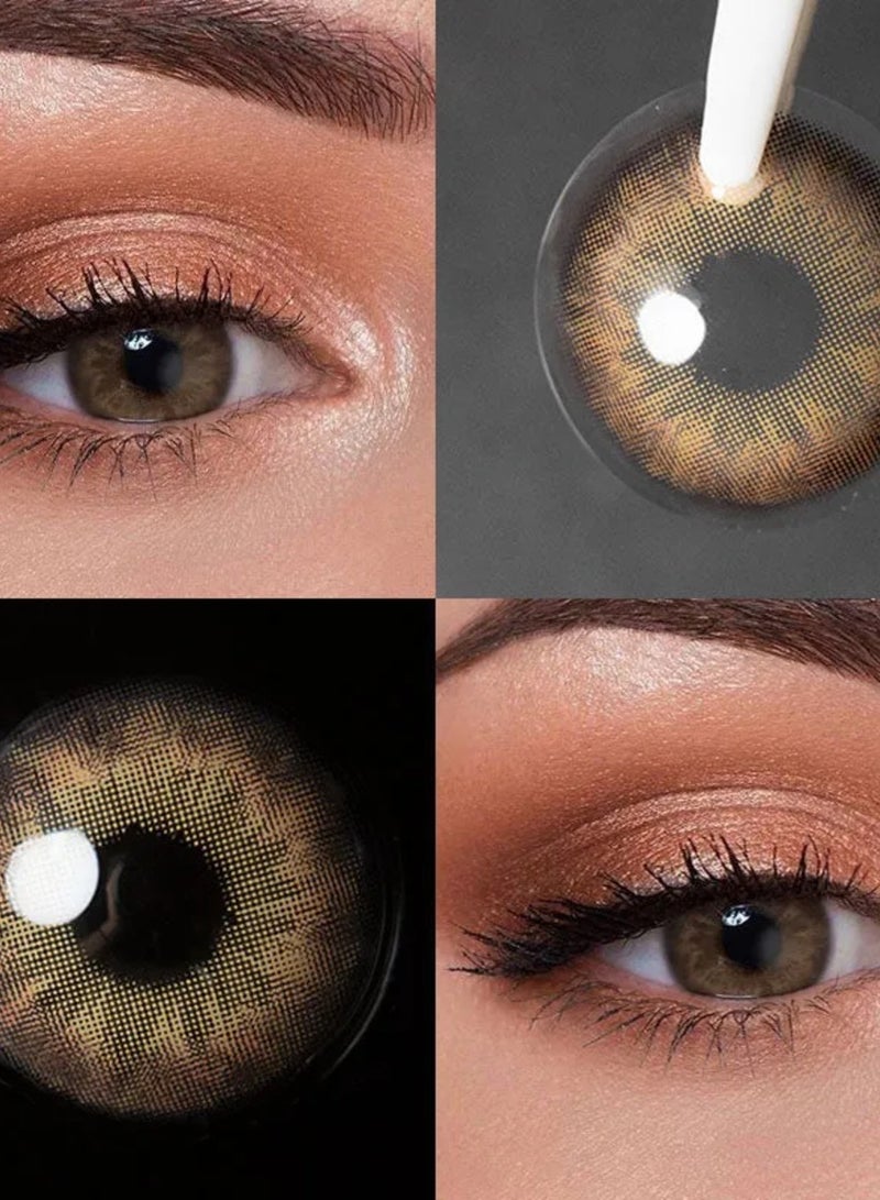 يونيبلينغ عدسات لاصقة ملونة سنوية كوكي البني - Image 4