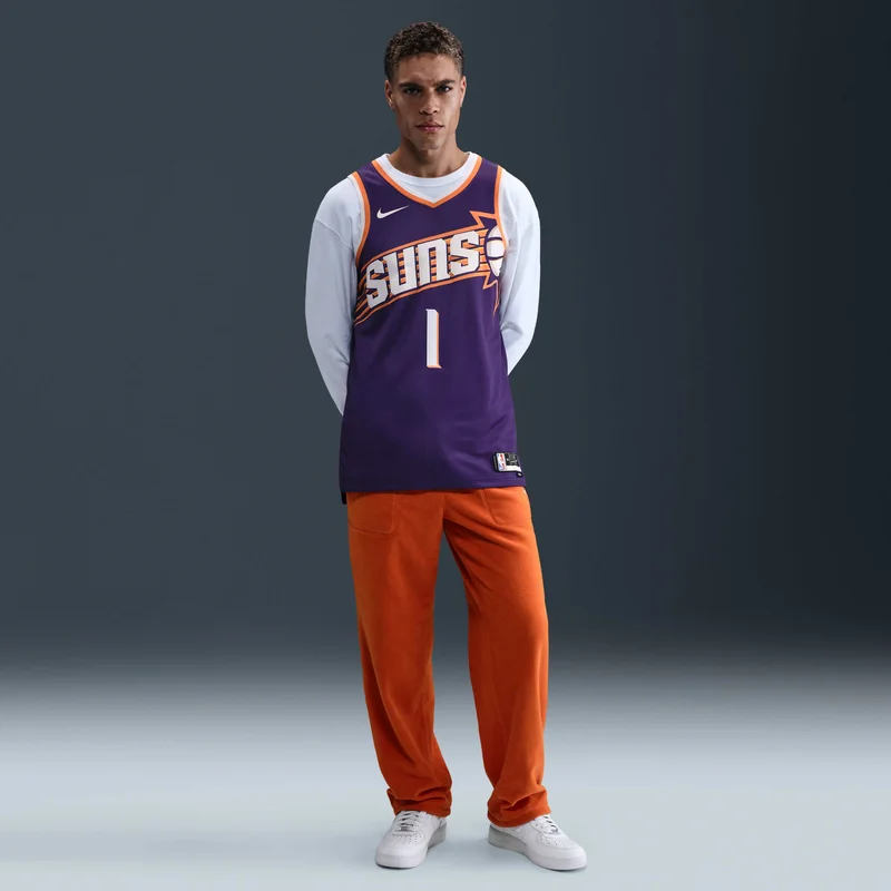 Nike Purple NBA Phoenix Suns 2023/24 Icon Edition Dri-FIT Swingman Jersey for Men | Best Price UAE