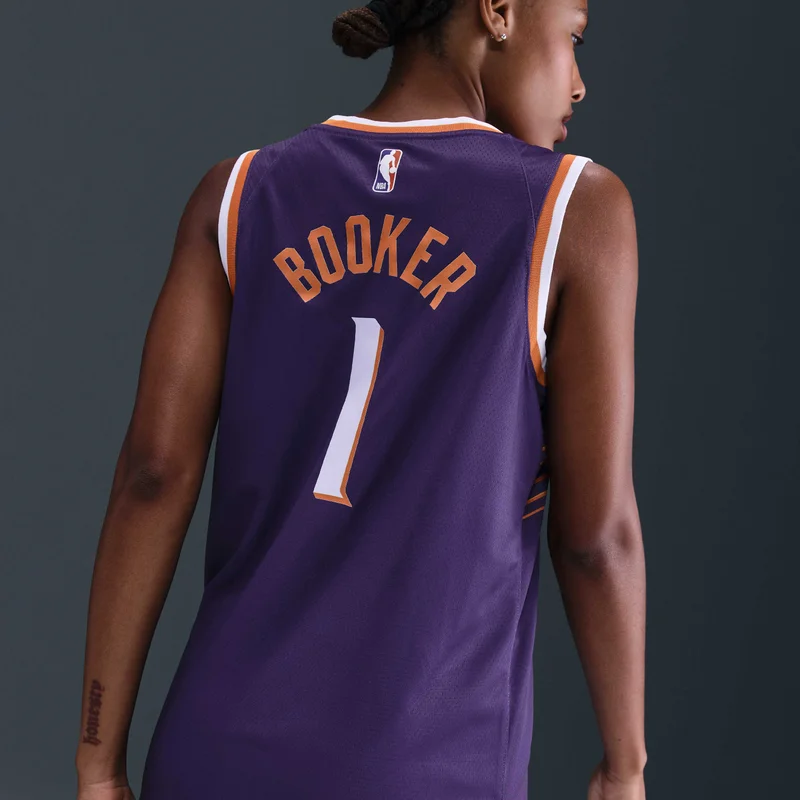 Nike Purple NBA Phoenix Suns 2023/24 Icon Edition Dri-FIT Swingman Jersey for Men | Best Price UAE