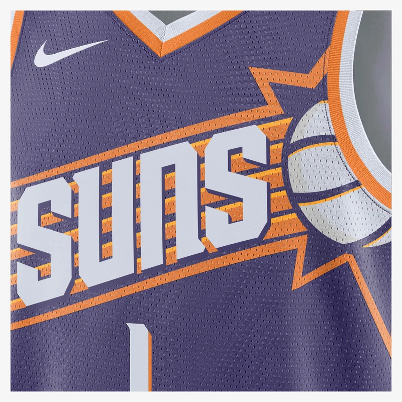 Nike Purple NBA Phoenix Suns 2023/24 Icon Edition Dri-FIT Swingman Jersey for Men | Best Price UAE